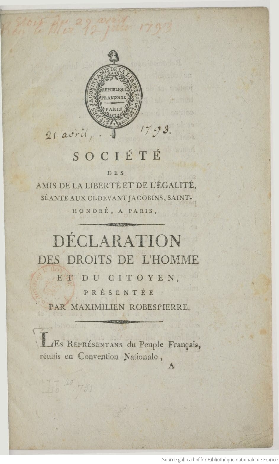 L’économie politique populaire de Robespierre